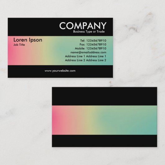 Modern - Zachte Gradiënten Visitekaartje (Voorkant / Achterkant)