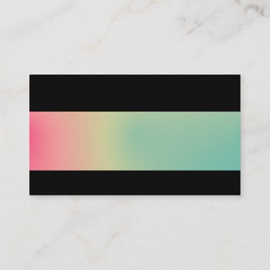 Modern - Zachte Gradiënten Visitekaartje (Achterkant)