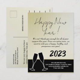 Modern Zakelijk Bedrijfs Gelukkig Nieuwjaar 2023  Feestdagenkaart