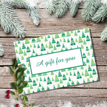 Modern Zakelijk Cadeaubon voor de Feestdagen