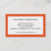 Modern zakelijk Casual Hallo Visitekaartje (Achterkant)