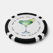 Modern zakelijk evenement QR Daiquiri Drink Vouche Poker Chips (Enkel)