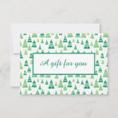 Modern Zakelijk Kerstcadeaubon (Voorkant)