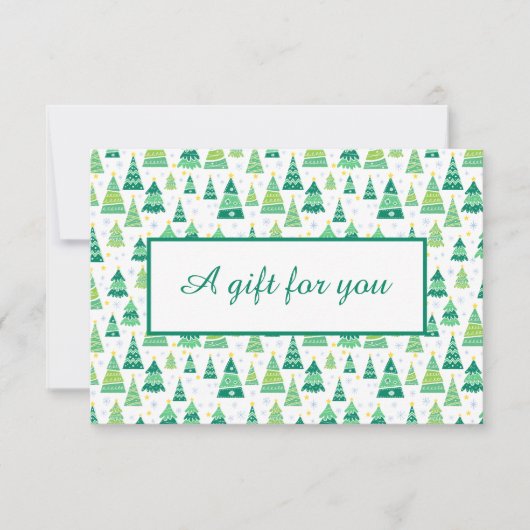 Modern Zakelijk Kerstcadeaubon (Voorkant)