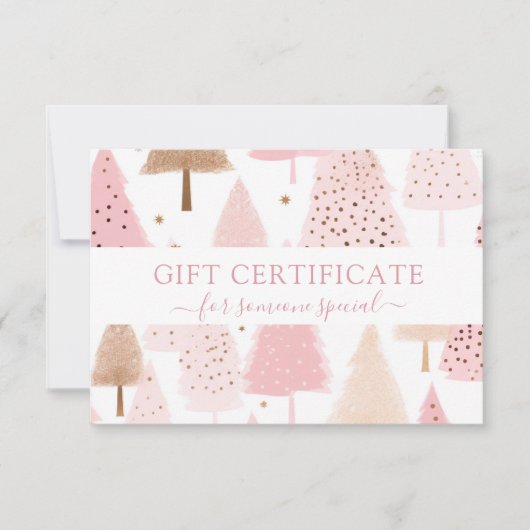 MODERN ZAKELIJK KERSTCERTIFICAAT cadeau voor u (Voorkant)