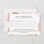 MODERN ZAKELIJK KERSTCERTIFICAAT cadeau voor u (Achterkant)