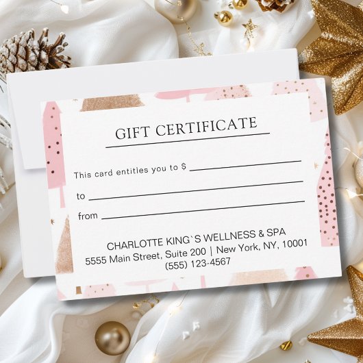 MODERN ZAKELIJK KERSTCERTIFICAAT cadeau voor u