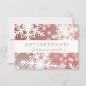 MODERN ZAKELIJK KERSTCERTIFICAAT cadeau voor u (Voorkant)