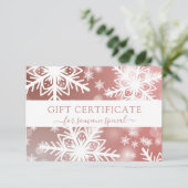 MODERN ZAKELIJK KERSTCERTIFICAAT cadeau voor u (Staand voorkant)