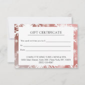 MODERN ZAKELIJK KERSTCERTIFICAAT cadeau voor u (Achterkant)