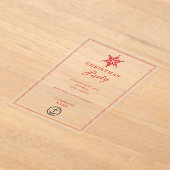 Modern zakelijk kerstfeest acryl uitnodigingen (Laagn)