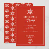 Modern zakelijk kerstfeest kaart (Voorkant / Achterkant)