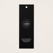 Modern zakelijk logo barcode winkel prijskaartjes mini visitekaartjes (Voorkant)