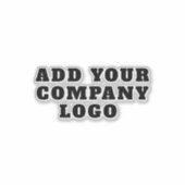 Modern Zakelijk Logo Bedrijfsleider Laptop Sticker (Voorkant)
