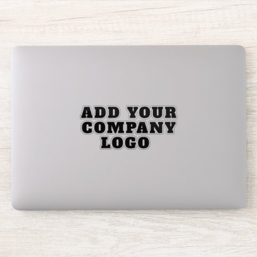 Modern Zakelijk Logo Bedrijfsleider Laptop Sticker (Computer)
