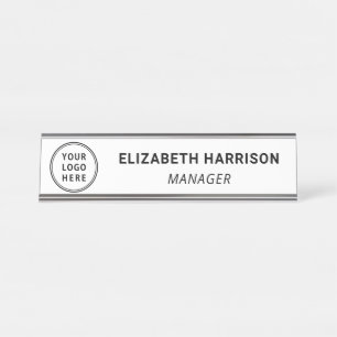Modern Zakelijk Logo Bureau Naambordje