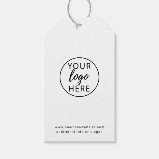 Modern Zakelijk Logo Eenvoudig Aangepaste Prijslab Cadeaulabel (Voorkant)