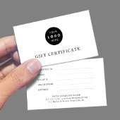 Modern zakelijk logo elegant cadeaubon visitekaartje