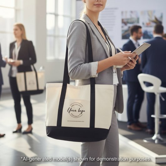 Modern Zakelijk Logo en Website Tote Bag