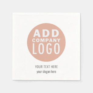 Modern zakelijk logo en websitepapier servet