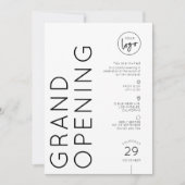Modern Zakelijk Logo Grootse Opening Eenvoudig Kaart (Voorkant)