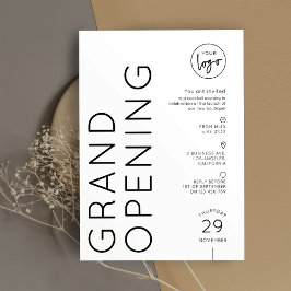 Modern Zakelijk Logo Grootse Opening Eenvoudig Kaart