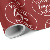 Modern Zakelijk Logo Kerstmis Cadeaupapier (Rol Hoek)