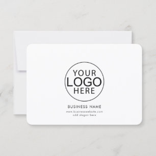 Modern zakelijk logo maatwerk voor medewerkers notitiekaartje
