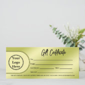 Modern zakelijk logo | Minimalistisch cadeaubon (Staand voorkant)