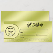 Modern zakelijk logo | Minimalistisch cadeaubon (Voorkant / Achterkant)