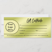 Modern zakelijk logo | Minimalistisch cadeaubon (Voorkant)