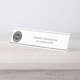 Modern Zakelijk Logo Professioneel Bureau Naambordje