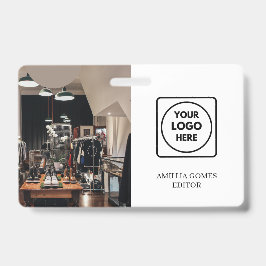 Modern Zakelijk Logo | Professionele Werknemers-ID Badge