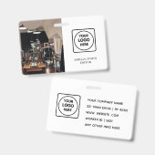 Modern Zakelijk Logo | Professionele Werknemers-ID Badge (Voor- en achterkant)