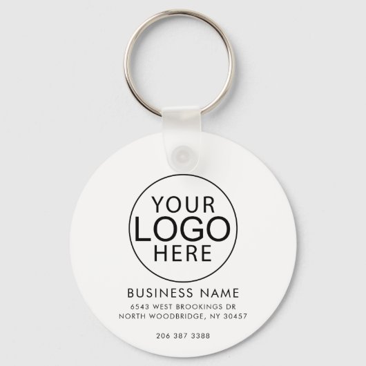 Modern Zakelijk Logo QR Code Promotioneel Aangepas Sleutelhanger (Voorkant)