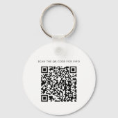 Modern Zakelijk Logo QR Code Promotioneel Aangepas Sleutelhanger (Achterkant)