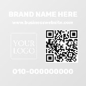 Modern Zakelijk Logo QR Code Truck Auto Deur Raamsticker (Vel)
