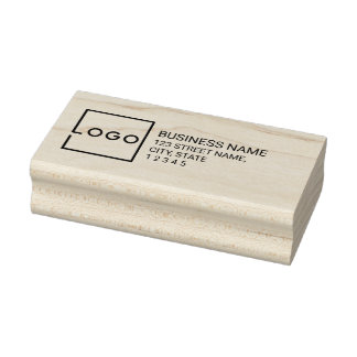 Modern Zakelijk Logo Retouradres Rubberstempel