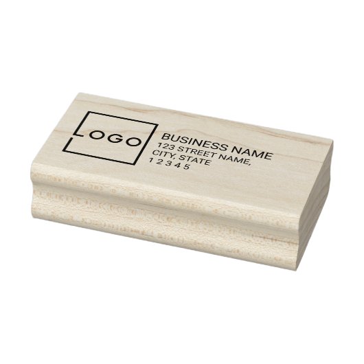 Modern Zakelijk Logo Retouradres Rubberstempel (Stempel)