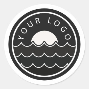 Modern zakelijk logo ronde sticker