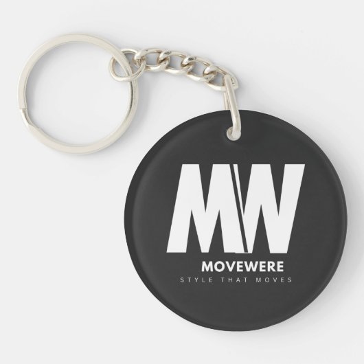 Modern Zakelijk Logo Sleutelhanger (Voorkant)