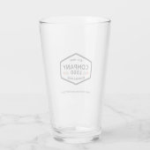 Modern Zakelijk Logo Website Minimalistisch Glas (Achterkant)