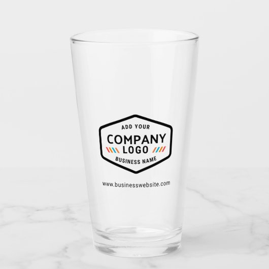 Modern Zakelijk Logo Website Minimalistisch Glas (Voorkant)