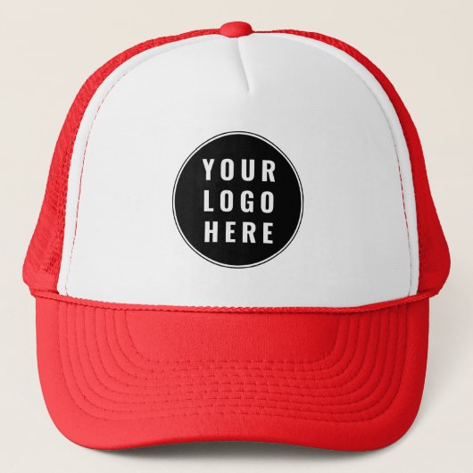 Modern zakelijk logo Werknemers op maat Trucker Pet (Voorkant)