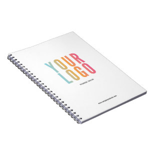 Modern Zakelijk Logo Wit Promotioneel Notitieboek