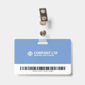 Modern Zakelijk Personeels-ID Badge (Achterkant met clip)