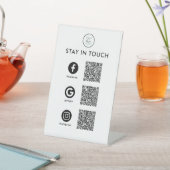 Modern Zakelijk QR-code-voetstukbord Reclamebord Met Voetstuk (Insitu)