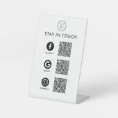 Modern Zakelijk QR-code-voetstukbord Reclamebord Met Voetstuk (Voorkant)