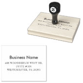 Modern zakelijk retouradres op maat rubberstempel (Gestempeld)