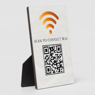 Modern zakelijk wifi-netwerk en wachtwoord Zwart Fotoplaat